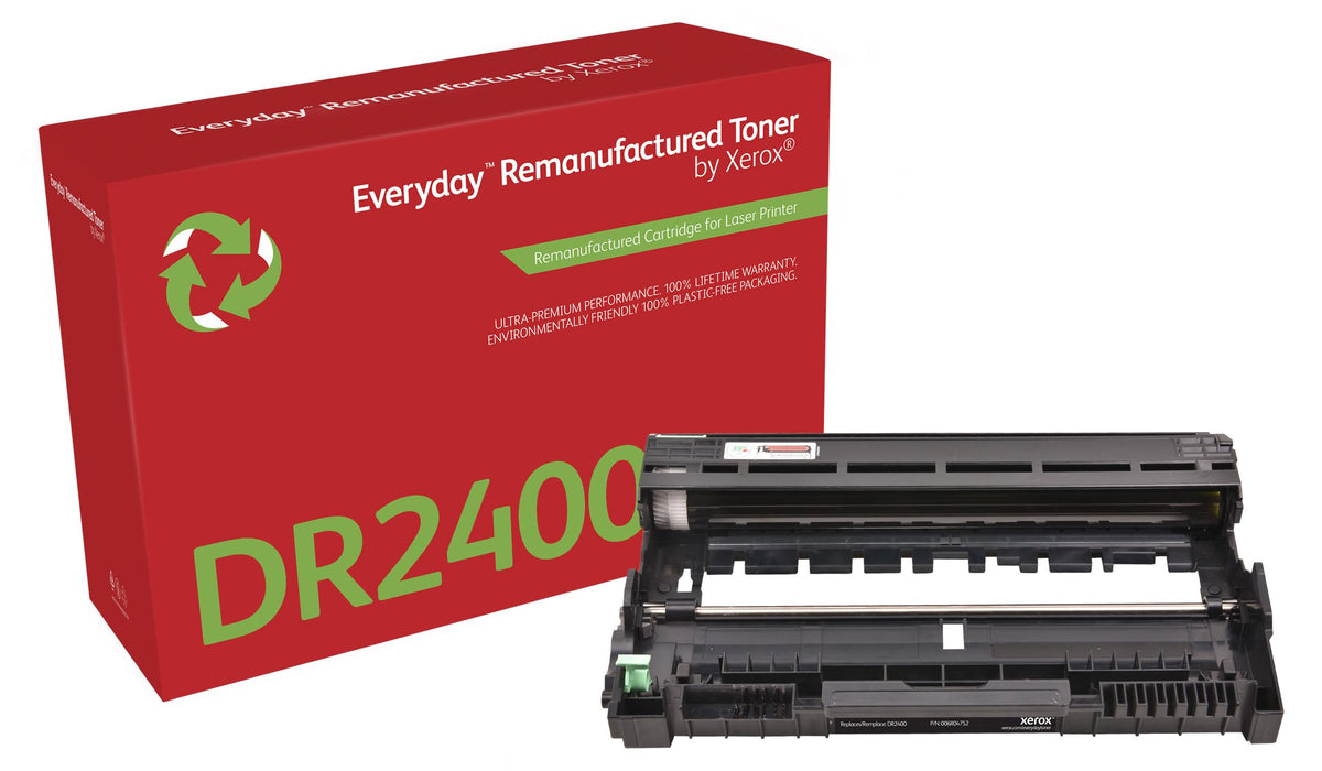 Xerox Everyday™ Mono Wiederaufbereitete Trommel von , kompatibel mit Brother DR2400, Standardkapazität, 12000 Seiten, Schwarz, 1 Stück(e)