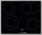 Beko HIC 64503 TX, Schwarz, Integriert, Keramik, Glaskeramik, 4 Zone(n), 4 Zone(n)