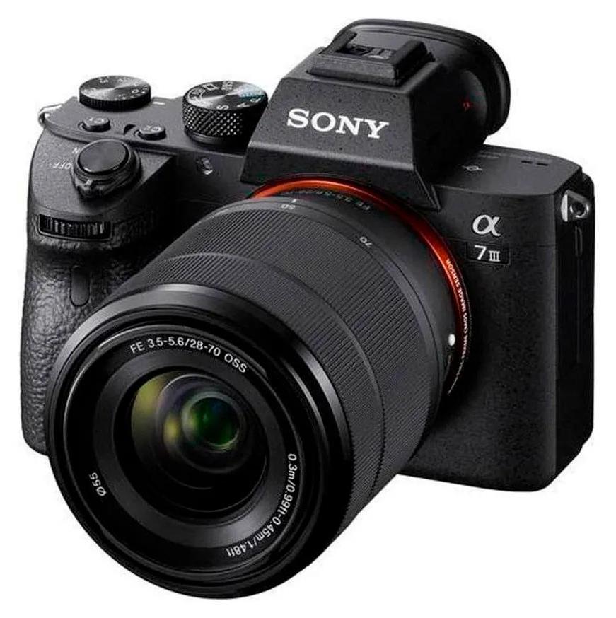 Sony α 7 III + 28-70mm, 24,2 MP, 6000 x 4000 Pixel, CMOS, 4K Ultra HD, Touchscreen, Schwarz