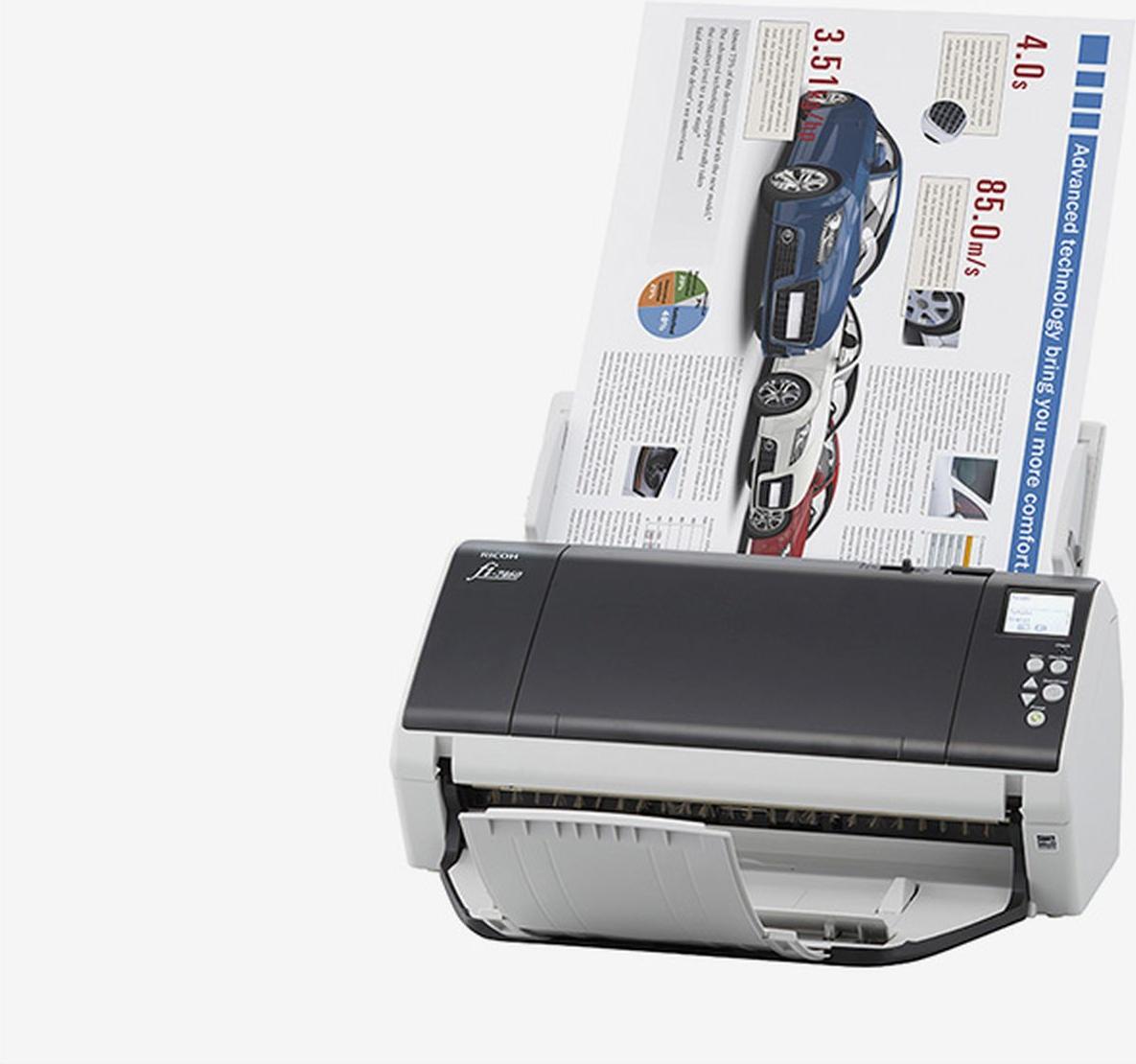 Ricoh fi-7460, 304,8 x 5588 mm, 600 x 600 DPI, 24 Bit, 60 Seiten pro Minute, 60 Seiten pro Minute, 120 ipm