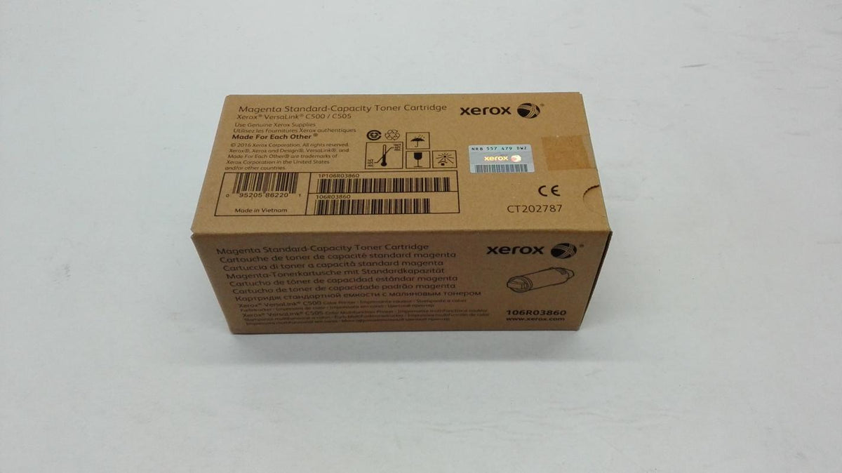 Xerox ® VersaLink® C500-Farbdrucker/C505-Farb-Multifunktionsdrucker Standardkapazität-Tonermodul Magenta (2400 Seiten) - 106R03860, 2400 Seiten, Magenta, 1 Stück(e)