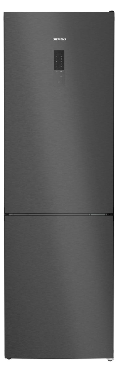Siemens Kühl-Gefrier-Kombination KG36NXXBF 186x60cm gebürsteter schwarzer Stahl AntiFinger...