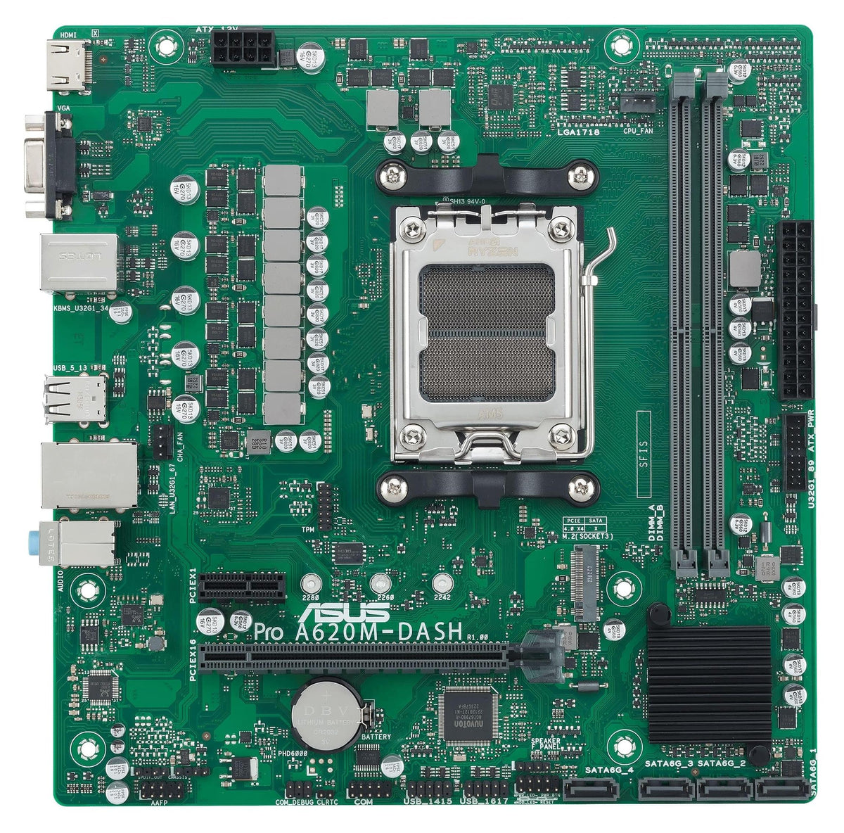 Asus 90Mb1Gd0-M0Eayc Pro A620M-Dash-Csm//Am5,A620,Dash Lan,Hdmi,Vga,Usb 5G,Mb