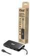 CLUB3D 8-1 Portable Dock USB Type-C® 10Gbps to HDMI™ and DisplayPort™ 8K30Hz PD Max.100Watt, Kabelgebunden, USB Typ-C, 100 W, 1.4/2.2, 10,100,1000 Mbit/s, Schwarz