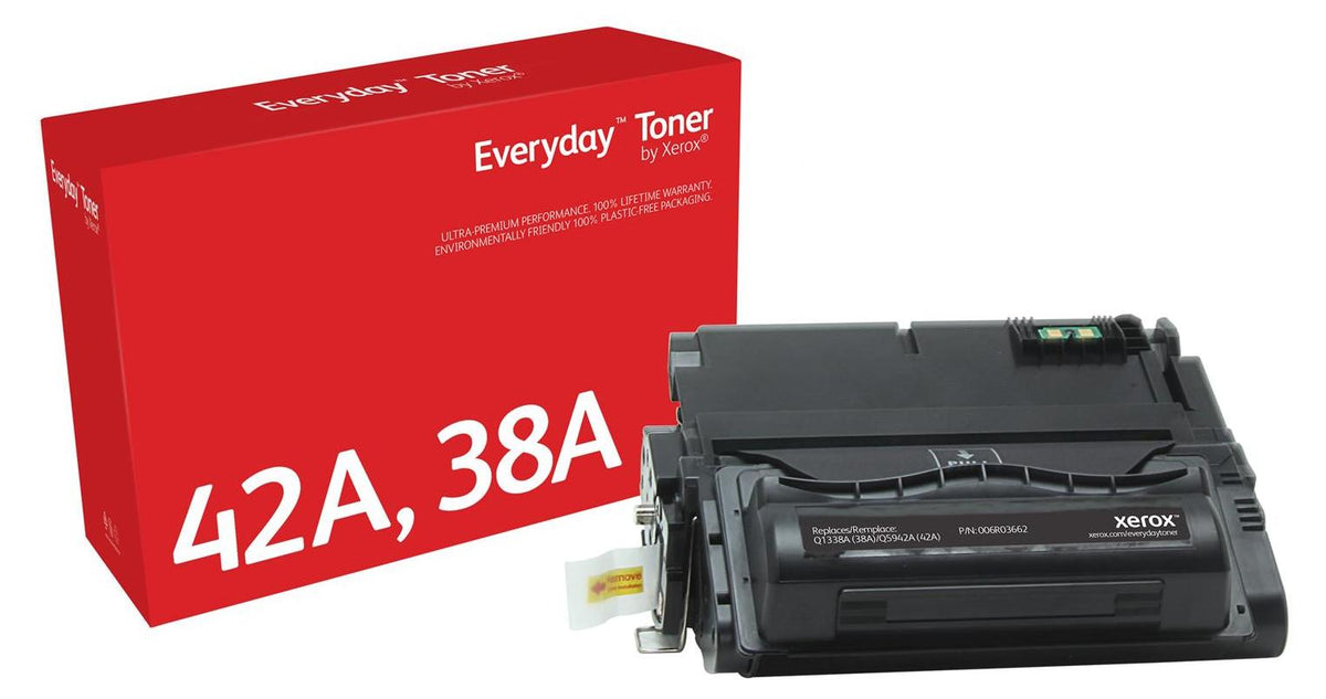 Everyday™ Schwarz Tonermodul von kompatibel mit HP 38A (Q5942A/ Q1338A), Standardkapazität, 10000 Seiten, Schwarz, 1 Stück(e)