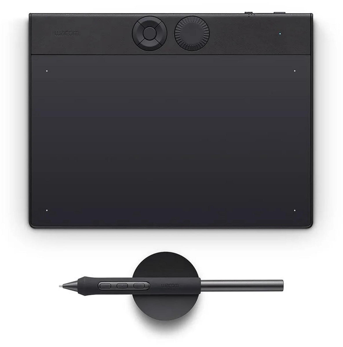 Wacom Intuos Pro Small – 2025, 187 x 105 mm, USB/Bluetooth, Stift, 16:9, 1,8 m, Schwarz