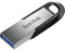 SanDisk Ultra Flair, 64 GB, USB Typ-A, 3.2 Gen 1 (3.1 Gen 1), 150 MB/s, Ohne Deckel, Schwarz, Silber
