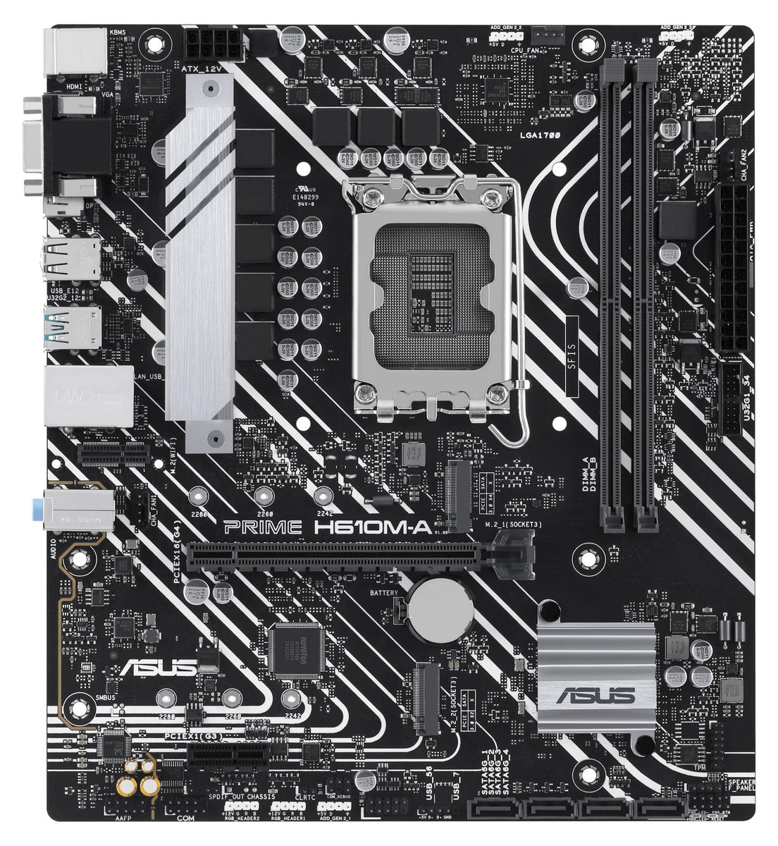 Asus 90Mb1G20-M0Eayc Prime H610M-A-Csm//Lga1700,Ddr5,H610,U32 Gen 2,Dual M.2,Mb