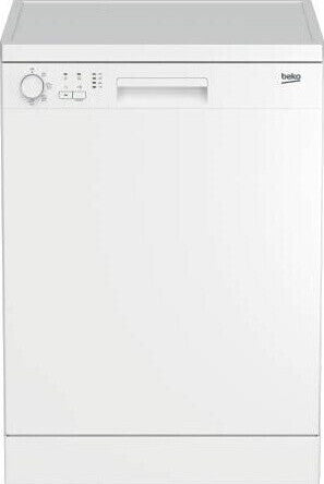 Beko DFN04321W, Freistehend, Standardgröße (60 cm), Weiß, Weiß, Drehregler, LED