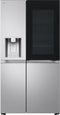 LG GSXE90MBDD, Freistehend, Amerikanische Tür, Edelstahl, 2 Tür(en), Metal Sorbet, LED
