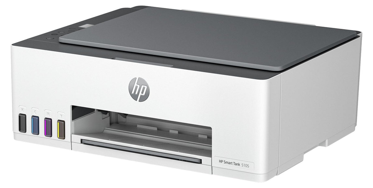 HP Smart Tank 5105 Wireless All-in-One Farbe Drucker, Kopierer, Scanner, Thermal Inkjet, Farbdruck, 4800 x 1200 DPI, A4, Direktdruck, Grau