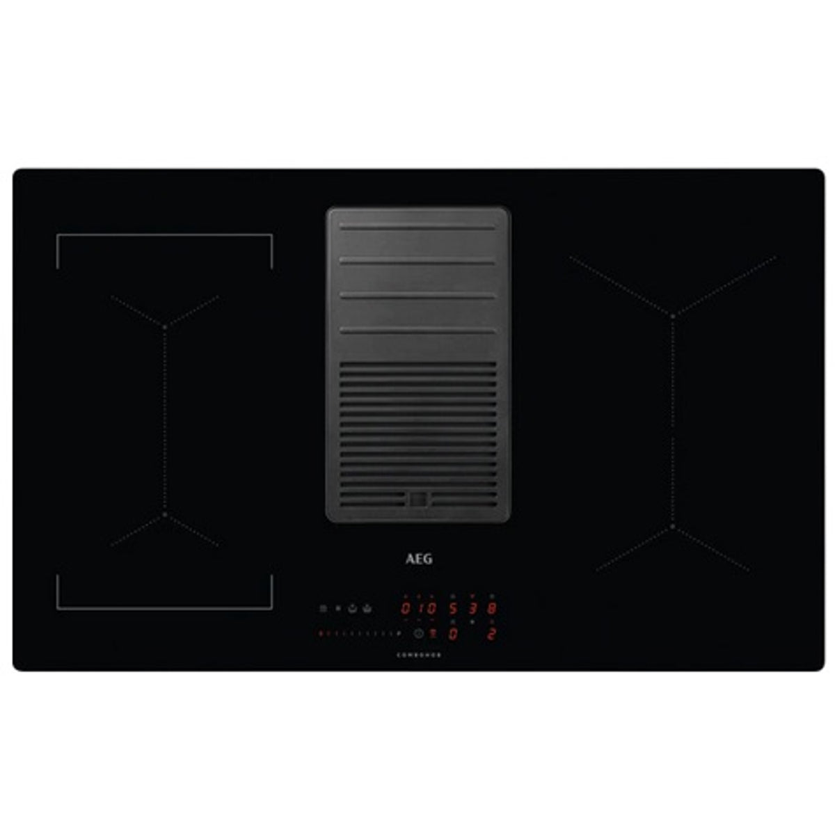 AEG IDE84244IB, Schwarz, Integriert, Zonen-Induktionskochfeld, 4 Zone(n), 4 Zone(n), Berührung