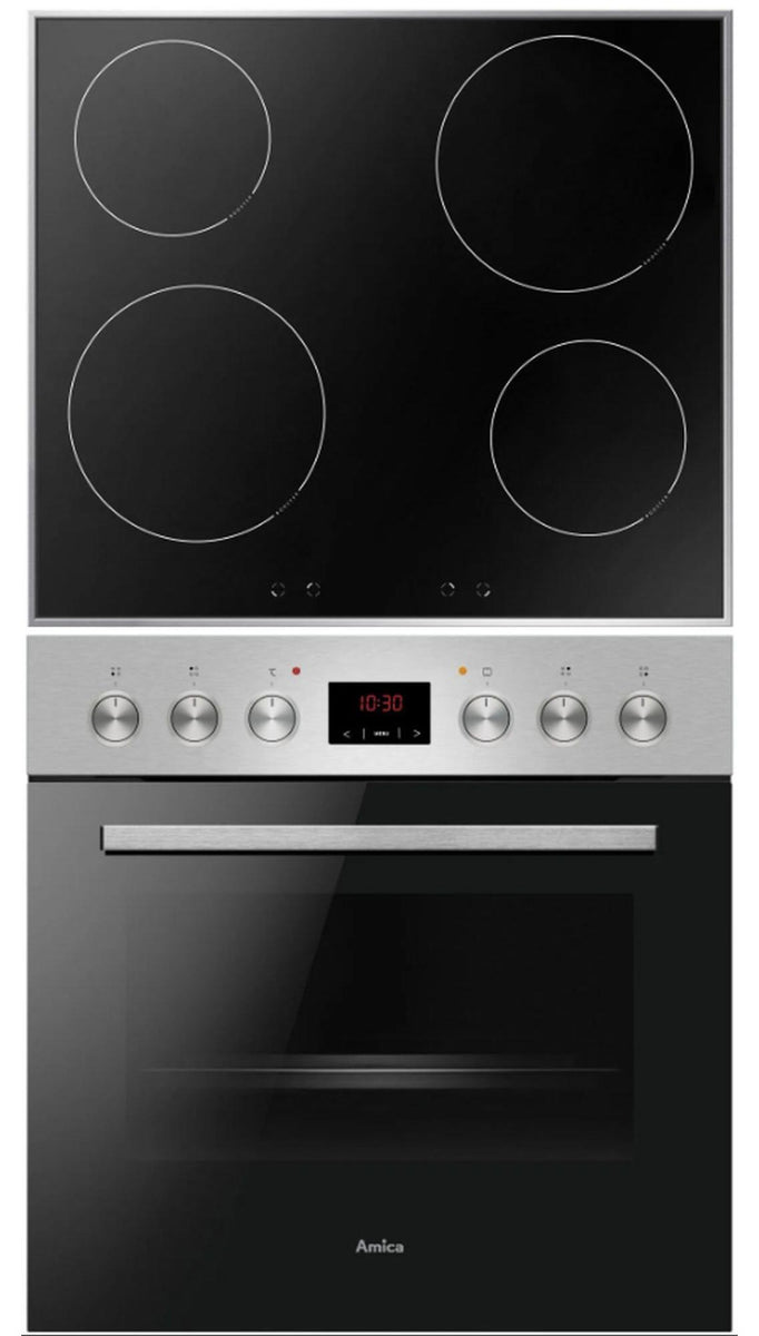 Amica EHI 935 611 E, Zonen-Induktionskochfeld, 4 Zone(n), Schwarz, 57,5 cm, 50,5 cm, 4,8 cm