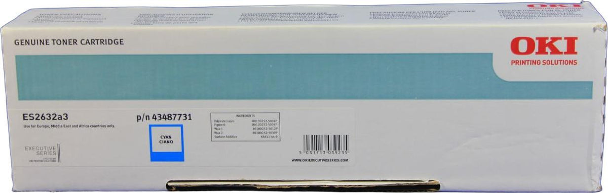 OKI Toner ES2632a3 Cyan, 6000 Seiten, Laser, Zyan
