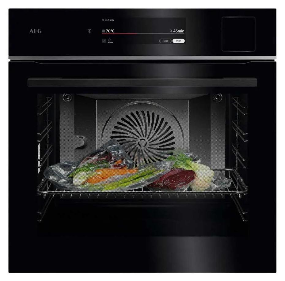 AEG Series 9000 TP9SB831AB, Medium, Elektrischer Ofen, 70 l, 3500 W, 70 l, Kombi-Dampf