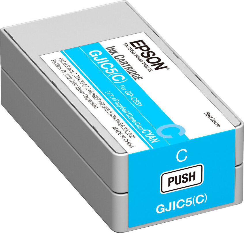 Epson GJIC5(C): Ink cartridge for ColorWorks C831 (Cyan) (MOQ=10), Cyan, 32,5 ml, 1 Stück(e)