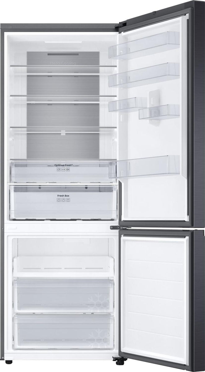 Samsung Kühl-/Gefrierkombination mit 75 cm Breite und AI Energy Mode, 538 ℓ, 538 l, SN-T, 12 kg/24h, C, Fresh Zone Fach, Schwarz