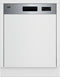 Beko BDSN15430X, Halb integriert, Standardgröße (60 cm), Schwarz, Tasten, LED, Zusammenklappbar