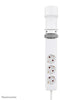 Neomounts DS22-840WH6 Tischsteckdose mit Klemme und USB-C- und USB-A-Anschlüssen - Schnellladung, 1,4 m, Drinnen, Typ F, Kunststoff, Weiß, Kunststoff