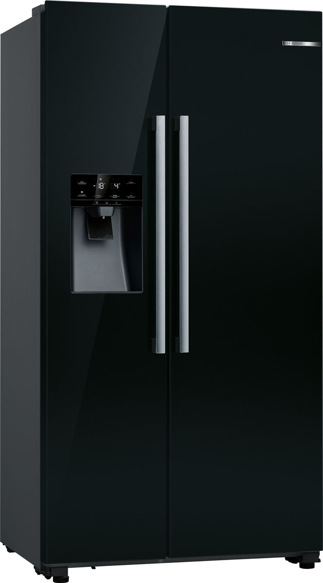 Bosch Serie 6 KAD93ABEP, Freistehend, Amerikanische Tür, Schwarz, Glas, 562 l, SN-T