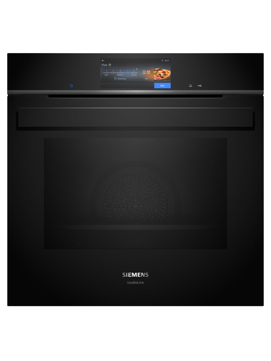 Siemens iQ700 HS958GED1, Medium, 71 l, Hydrolytisch, 71 l, Edelstahl, Schwarz, Berührung