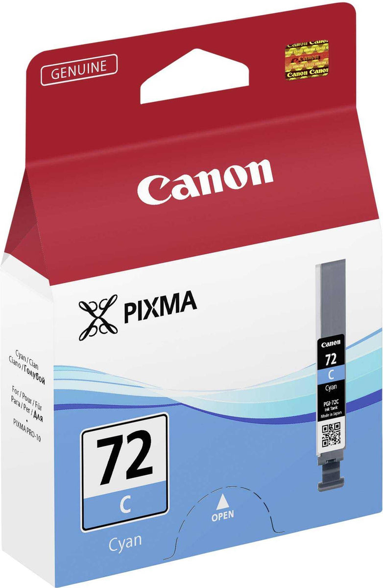 Canon PGI-72C Tinte Cyan, Standardertrag, Foto zyan, Tinte auf Farbstoffbasis, 1 Stück(e), 525 Seiten