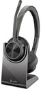 HP Poly VOYAGER 4320-M Microsoft Teams-es Headset mit Ladestation, Verkabelt & Kabellos, Anrufe/Musik, 162 g, Kopfhörer, Schwarz