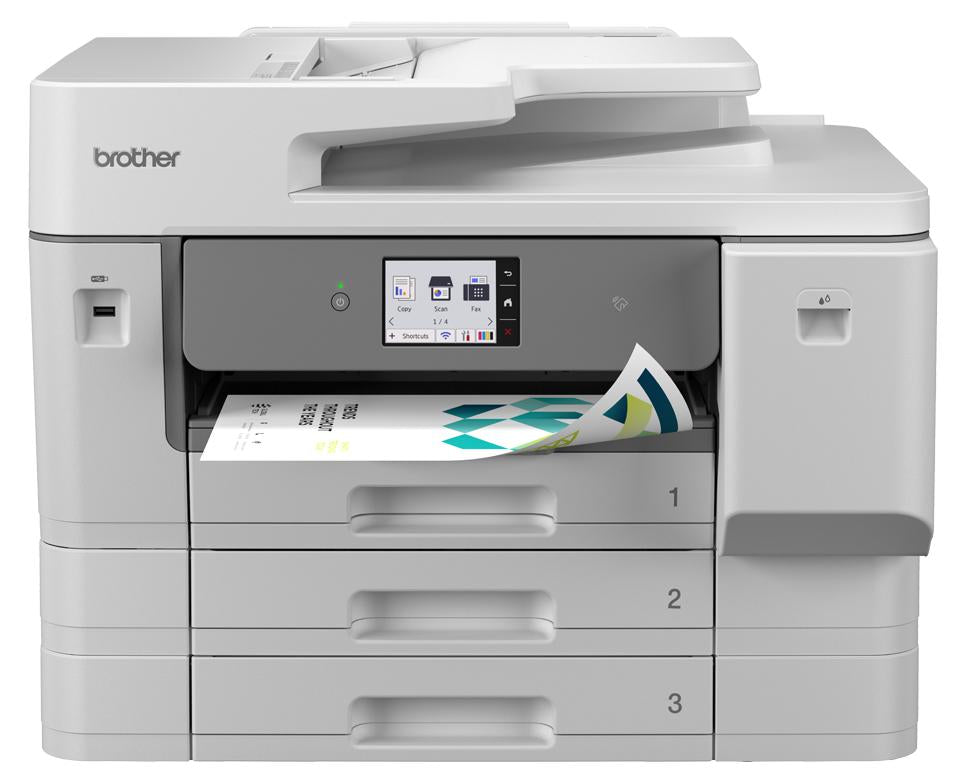 Brother MFC-J6977DW, Tintenstrahl, Farbdruck, 1200 x 4800 DPI, A3, Direktdruck, Weiß, Grau