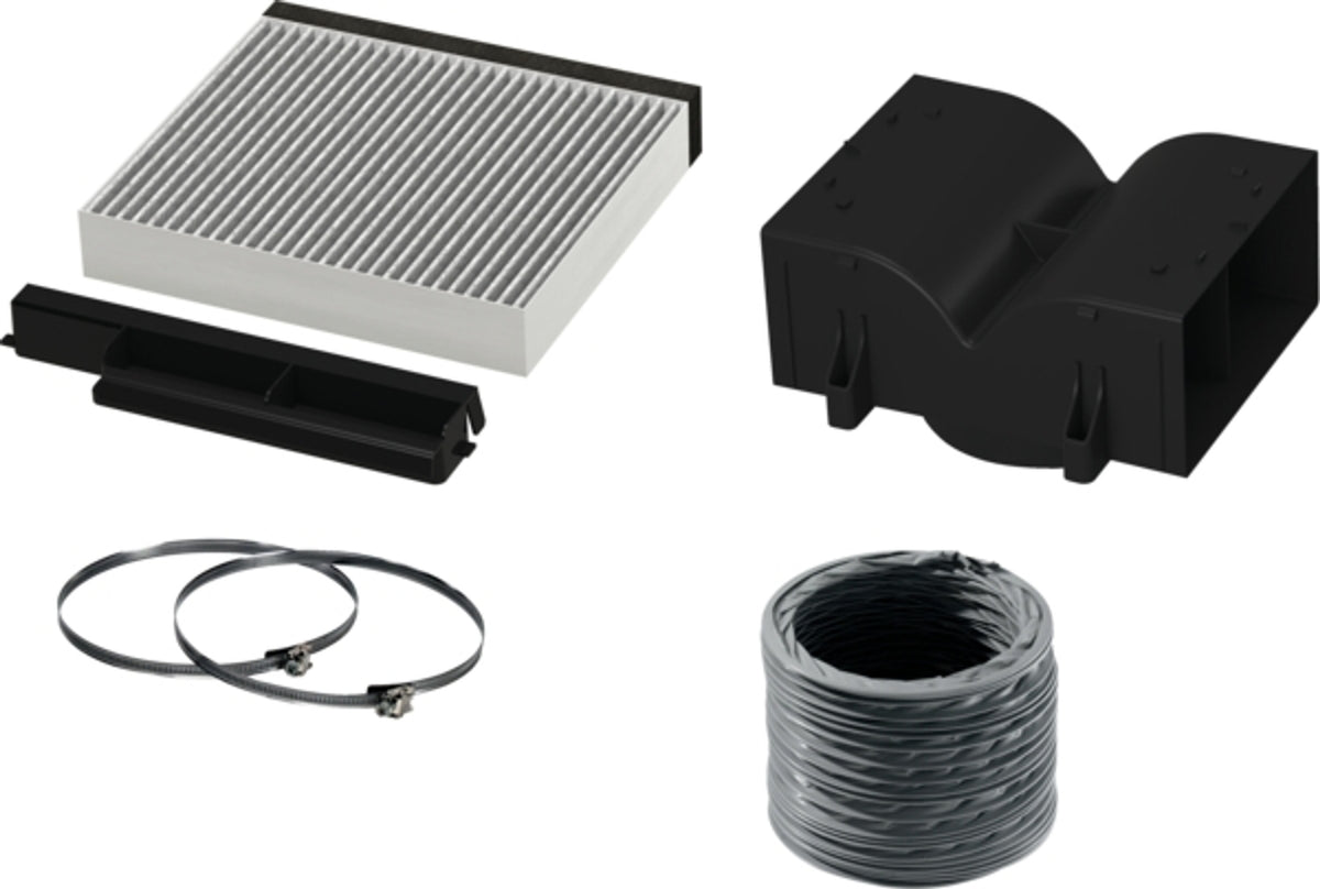 Bosch DWZ1DX1I4, Recycling-Set für Dunstabzugshaube, Schwarz, Grau, Bosch, 6 Stück(e)