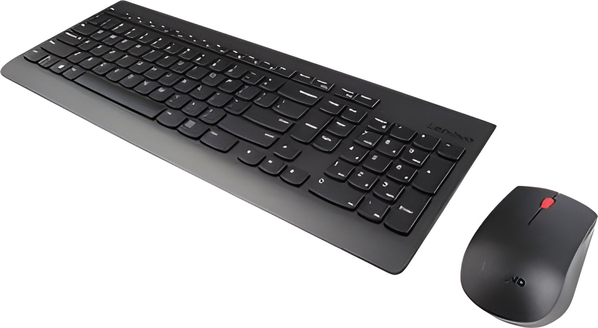 Lenovo 4X30M39472, Volle Größe (100%), Kabellos, RF Wireless, Mechanischer Switch, Schwarz, Maus enthalten