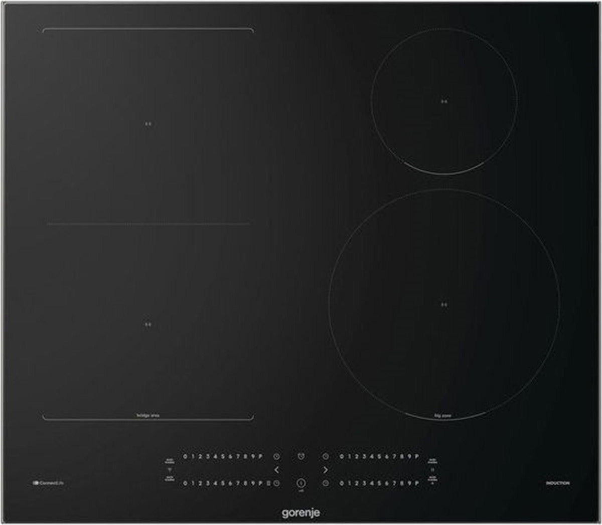 Gorenje G600 Induktionskochfeld, 60 cm, Schwarz, Integriert, 60 cm, Zonen-Induktionskochfeld, Glaskeramik, 4 Zone(n)