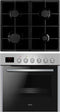 Amica EHEG 933 101 E, Gaskochfeld, 4 Zone(n), Glaskeramik, Schwarz, 58 cm, 51 cm