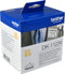 Brother DK-11234, Weiß, Selbstklebendes Druckeretikett, Entfernbar, Rechteck, Brother QL, 8,6 cm