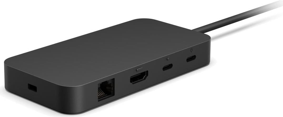 Microsoft Surface USB4 Dock, Kabelgebunden, USB4, 1000 Mbit/s, Schwarz, 60 Hz, Kensington