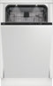 BEKO BDIS38040Q Einbau-Geschirrspüler vollintegriert 45 cm