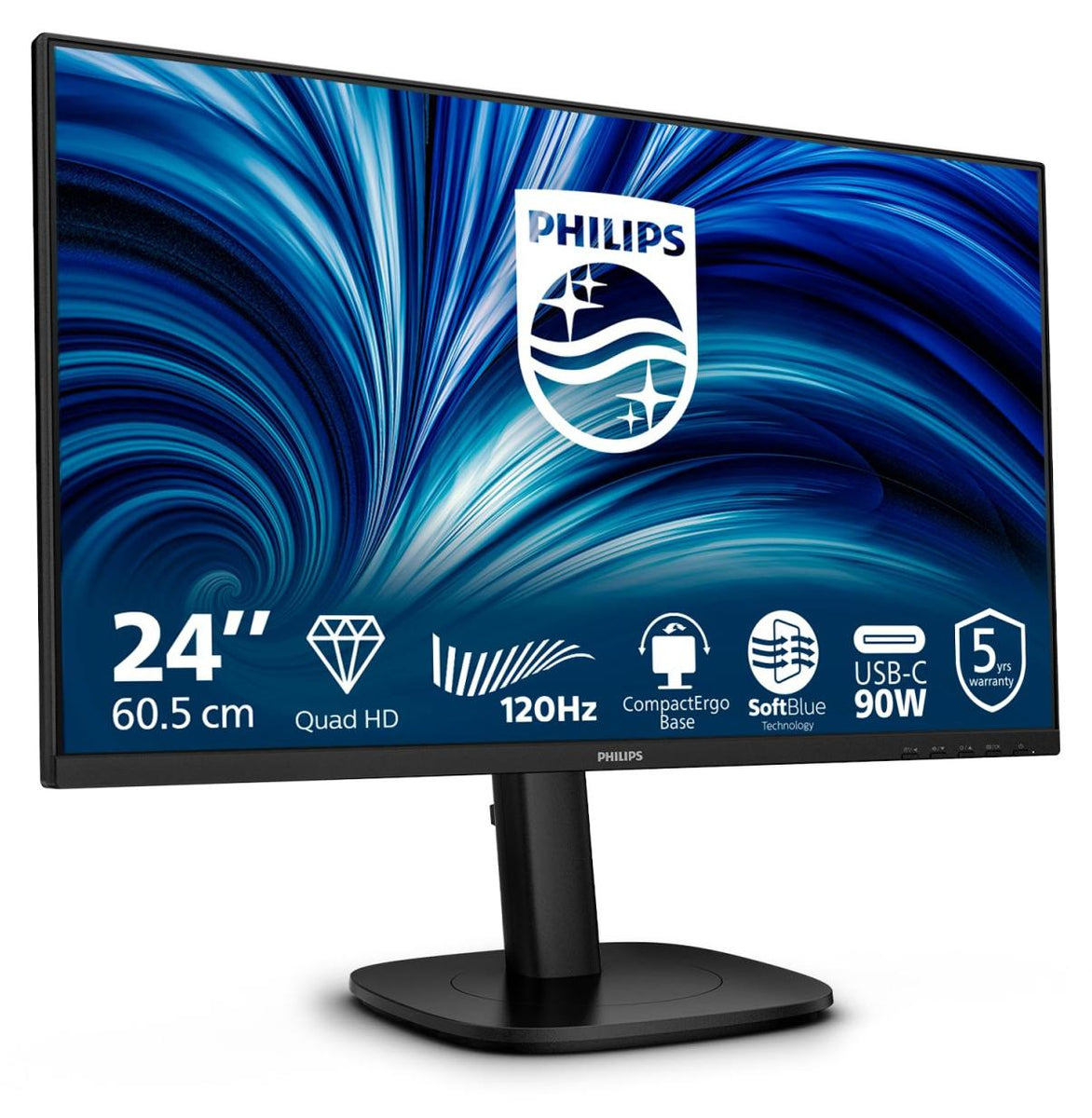 Philips 24B2U3601, 60,5 cm (23.8