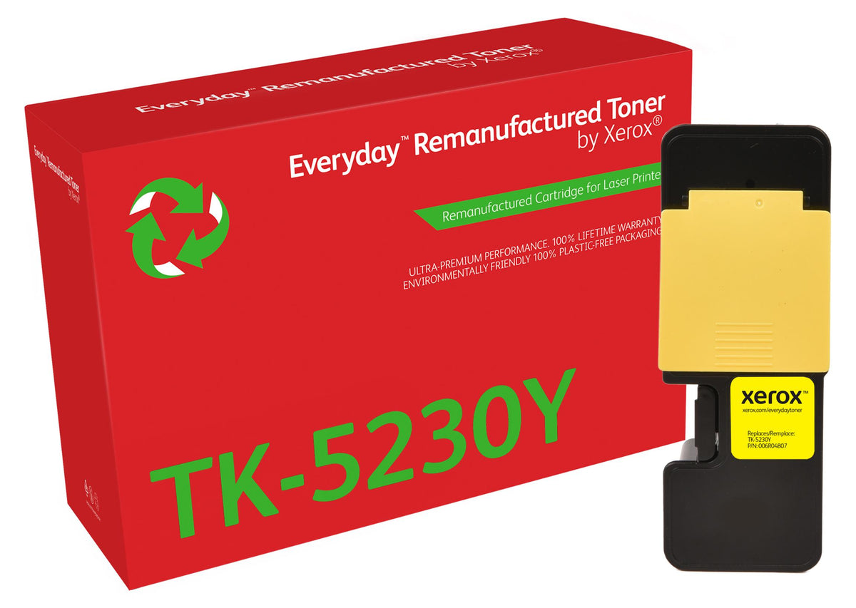 Everyday™ Gelb wiederaufbereiteter Toner von , kompatibel mit Kyocera TK-5230Y, Standardkapazität, 2200 Seiten, Gelb, 1 Stück(e)