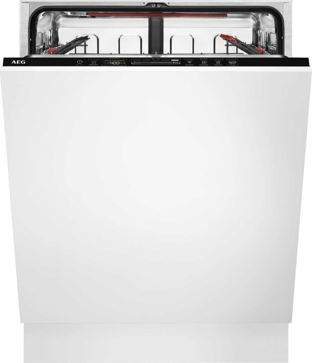 AEG Series 7000 FAV55BVI3P, Voll integriert, Standardgröße (60 cm), Weiß, Schwarz, Berührung, LED