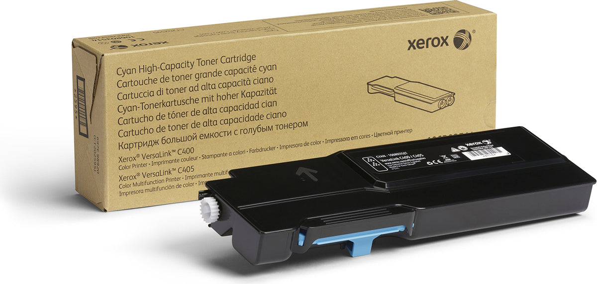 Xerox ® VersaLink® C400 Farbdrucker/C405 Farb-Multifunktionsdrucker Hohe Kapazität-Tonermodul Cyan (4800 Seiten) - 106R03518, 4800 Seiten, Cyan, 1 Stück(e)