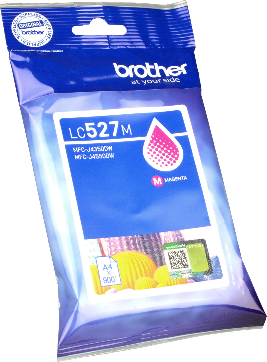 Brother LC527M, Magenta, Tinte auf Pigmentbasis, 1 Stück(e), 900 Seiten, Einzelpackung