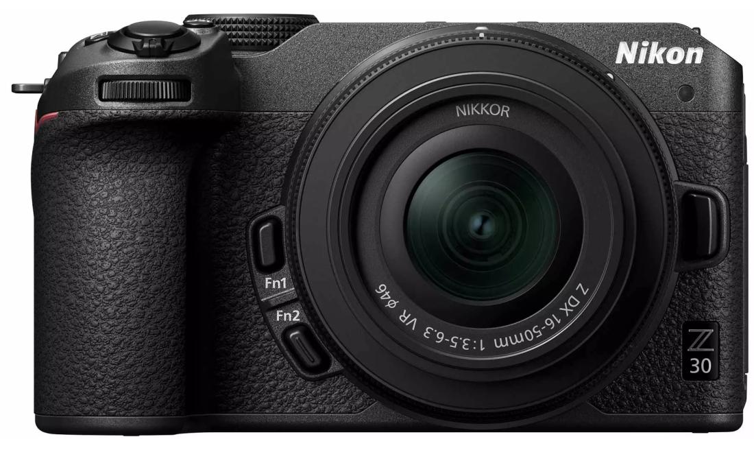 Nikon Z 30 + 16-50 VR, 20,9 MP, 5568 x 3712 Pixel, CMOS, 4K Ultra HD, Touchscreen, Schwarz
