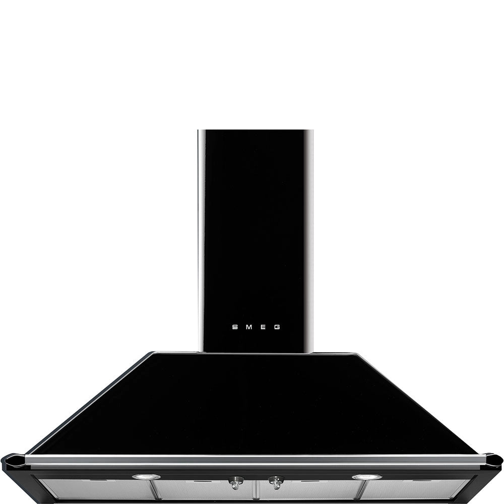 Smeg KT110BLE Inselhaube, Wand-/Schrankmontage, Abluft/Umluft, max. 820 m³/h, 110 cm Breite, Metall-Filter, 4 Gebläsestufen, 63 dB