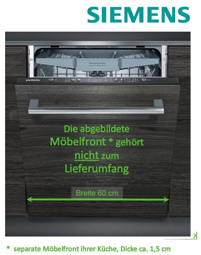 Siemens iQ100 SN615X03EE, Voll integriert, Standardgröße (60 cm), Schwarz, Tasten, 1,75 m, 1,65 m