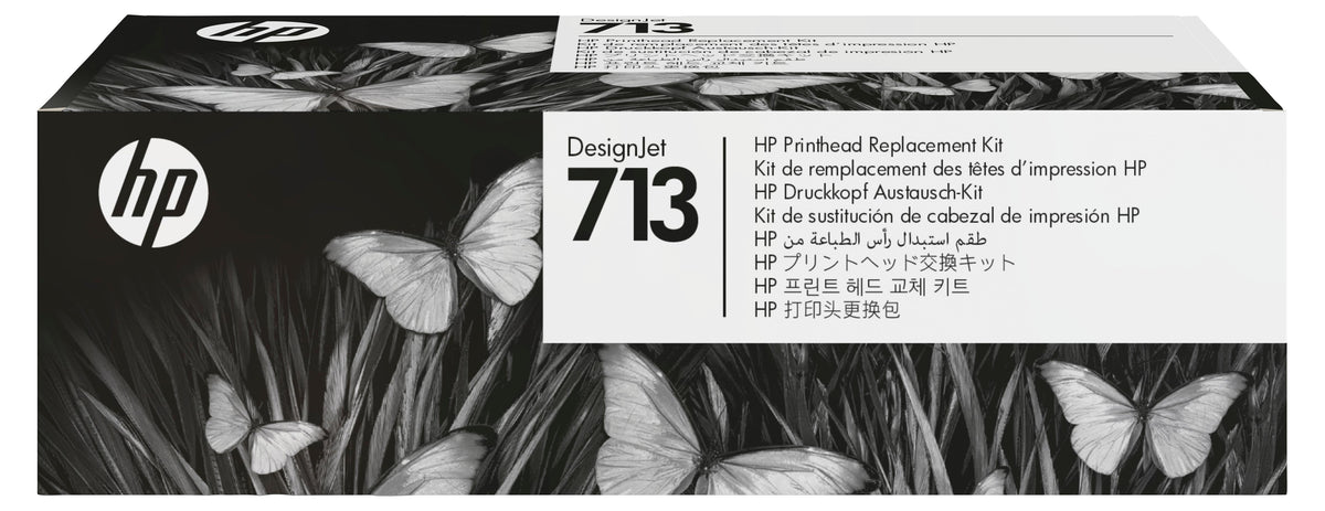 HP 713 DesignJet Druckkopf-Austauschkit, HP DesignJet T210, T230, T250, T630, T650 Druckerserie, Thermal Inkjet, Schwarz, Cyan, Magenta, Gelb, China, Singapur, Malaysia, 314 mm, 156 mm