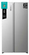Hisense Hi3 Freistehend Side-by-Side-Kühlschrank, Inox, 527 l, Freistehend, Amerikanische Tür, Grau, Edelstahl, 2 Tür(en), Touchsteuerung, LED