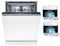 Bosch Serie 2 SMV2HVX02E, Voll integriert, Standardgröße (60 cm), Schwarz, Edelstahl, Tasten, 1,75 m, 1,65 m