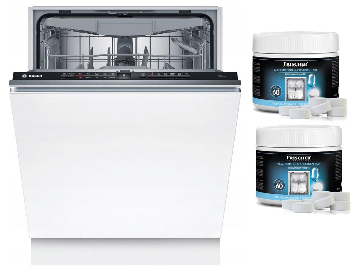 Bosch Serie 2 SMV2HVX02E, Voll integriert, Standardgröße (60 cm), Schwarz, Edelstahl, Tasten, 1,75 m, 1,65 m