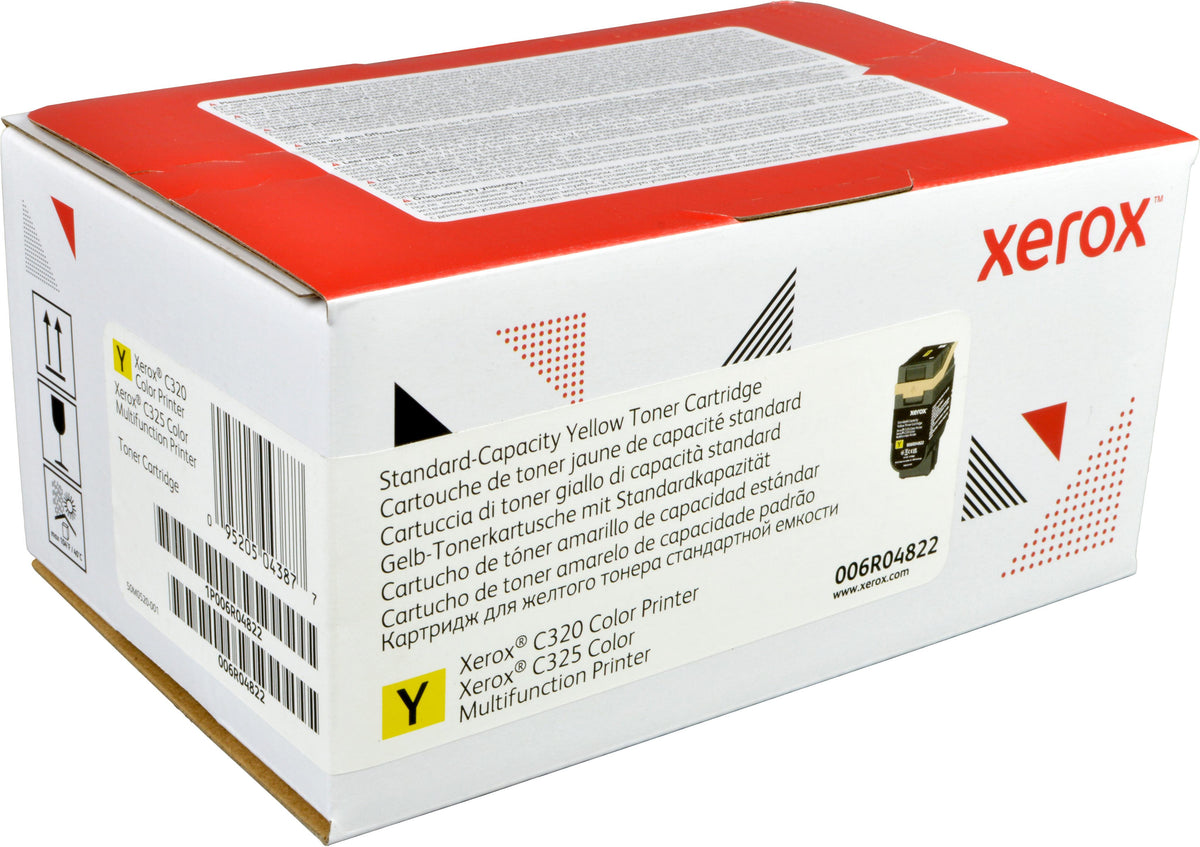 Xerox ® C320 Farbdrucker/C325 Farb-Multifunktionsdrucker Standardkapazität-Tonermodul Gelb (1800 Seiten) - 006R04822, 0 Seiten, 1800 Seiten, Gelb, 1 Stück(e)