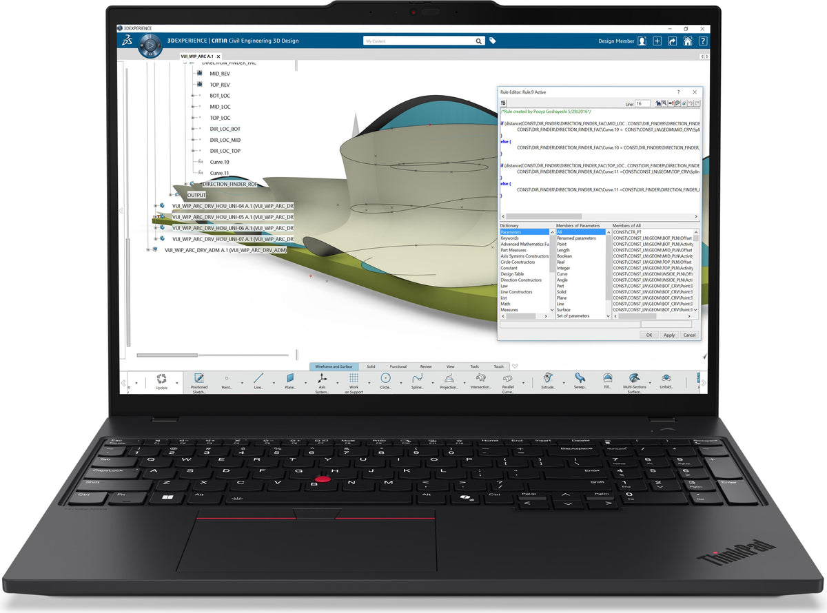 Lenovo ThinkPad P16s Gen 4 (AMD) Copilot+ PC, AMD Ryzen AI 7 PRO, 2 GHz, 40,6 cm (16