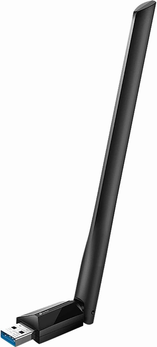 TP-Link AC1300-High-Gain-Dualband-USB-WLAN-Adapter, Kabellos, USB, WLAN, Wi-Fi 5 (802.11ac), 867 Mbit/s, Schwarz